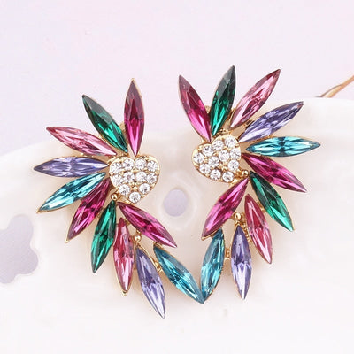 Heart Wings Earrings with Zirconias