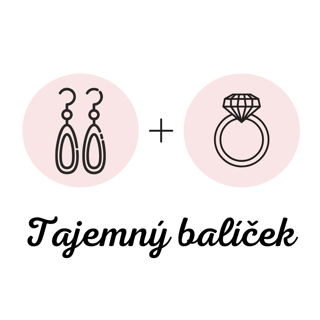 Tajemné náušnice a prsten (nastavitelné) - Svazek