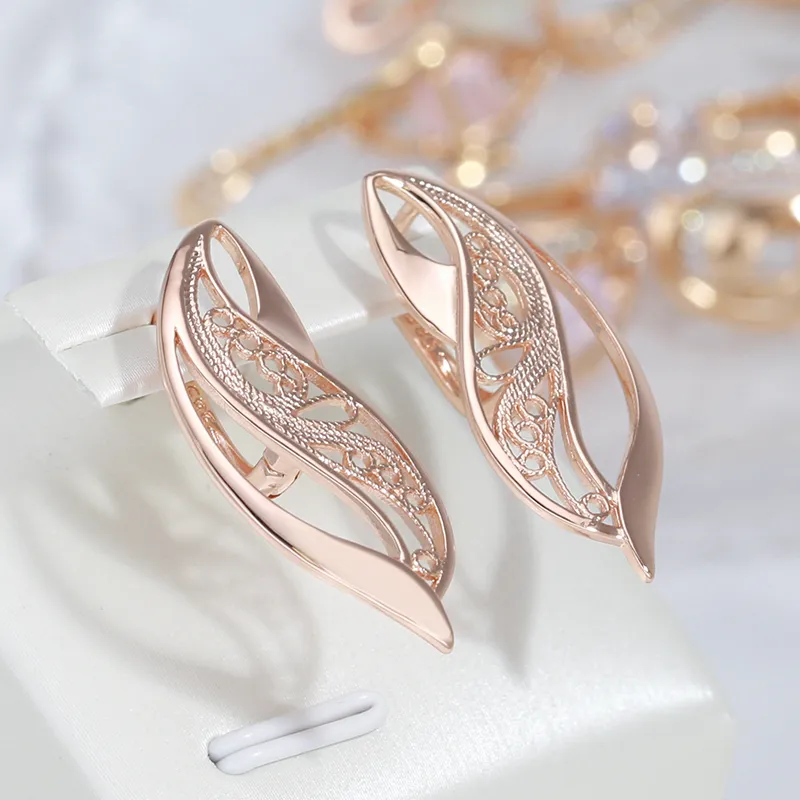Elegantní náušnice Golden Elf